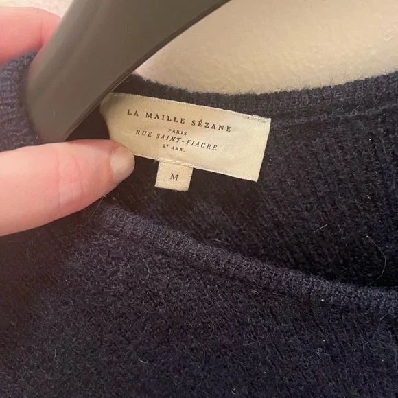 Sezane navy Gaspard cardigan - Picture 2 of 4